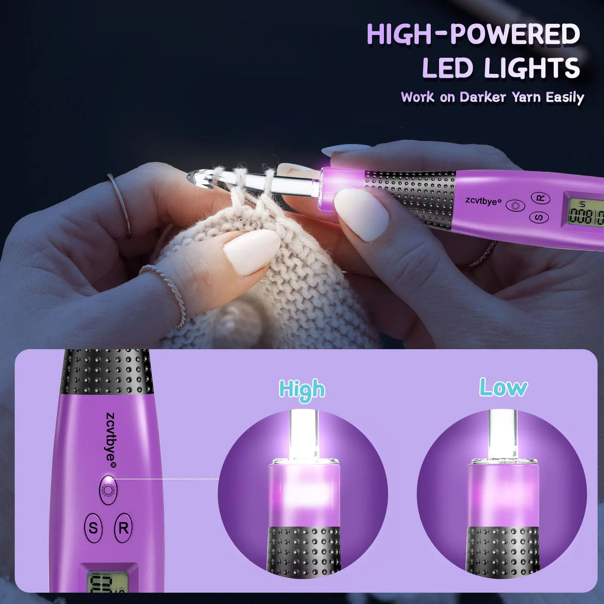 Pack Duo — crochet à compteur numérique avec éclairage LED, deux niveaux de luminosité