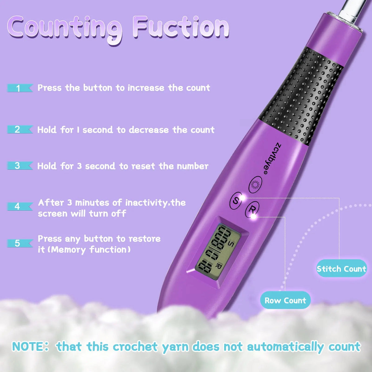 Kit Crochet 24 Pièces Compteur Digital & LED – Ergonomique