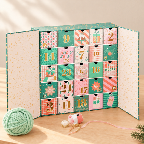 Calendrier de l'Avent crochet 2026 – 25 cases de laine et d'accessoires